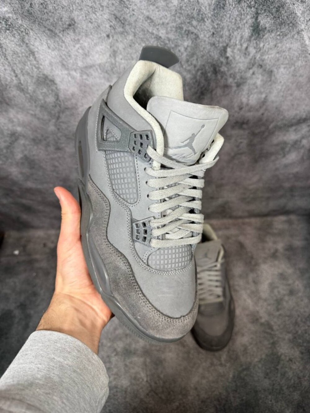 Size 8.5 | Jordan 4 Wet Cement No Box | Pre-Owned